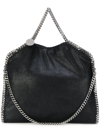Stella Mccartney 3chain Tote Eco Shaggy Deer In Black