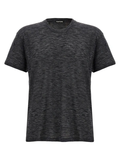 Tom Ford Vintage Cotton Blend T-shirt In Black