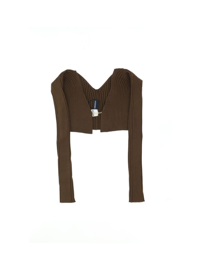 Jacquemus Sweaters In Dark Brown