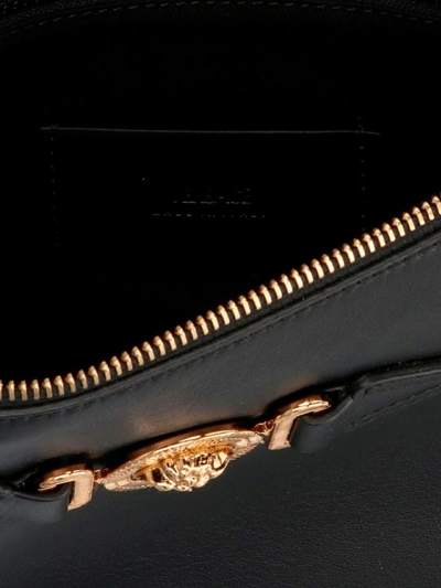 Versace Black Leather Medusa Pouch