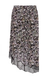 Zadig & Voltaire Zadig&voltaire Black Multicolour Silk Skirt In Black