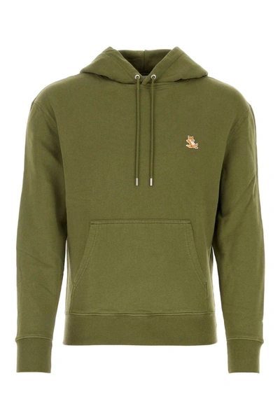 Maison Kitsuné Maison Kitsune Sweatshirts In Militarygreen