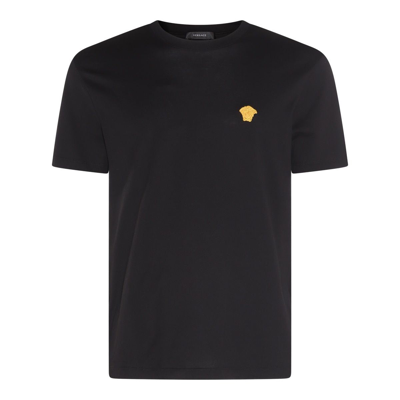 Versace T-shirts And Polos In Black