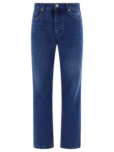 Ami Alexandre Mattiussi Straight Fit Jeans In Used_blue
