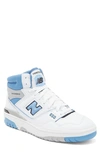 New Balance 650 High Top Sneaker In White/ Heritage Blue