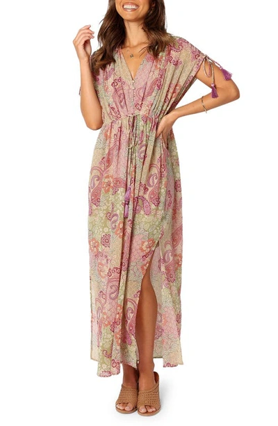 Petal And Pup Cyril Print Maxi Dress In Iris Oasis