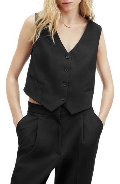 Allsaints Nellie Waistcoat In Black