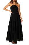 Shop Petal And Pup Petal & Pup Dottie Maxi Dress In Black