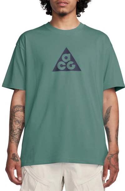 Nike Acg Dri-fit Logo T-shirt Bicoastal In Green