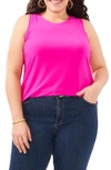 Vince Camuto Back Keyhole Tank In Fircly Fuschia