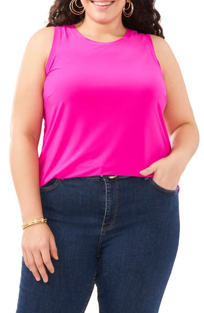 Vince Camuto Back Keyhole Tank In Fuchsia