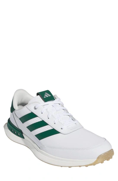 Adidas Golf S2g Spikeless Golf Shoe In White/ Collegiate Green/ Gum
