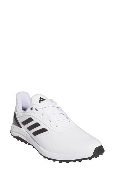 Adidas Golf Solarmotion 24 Lightstrike Golf Shoe In White/ Black/ Green Spark