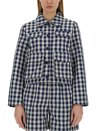 Baum Und Pferdgarten Bijou Checkered Jacket In Multicolour