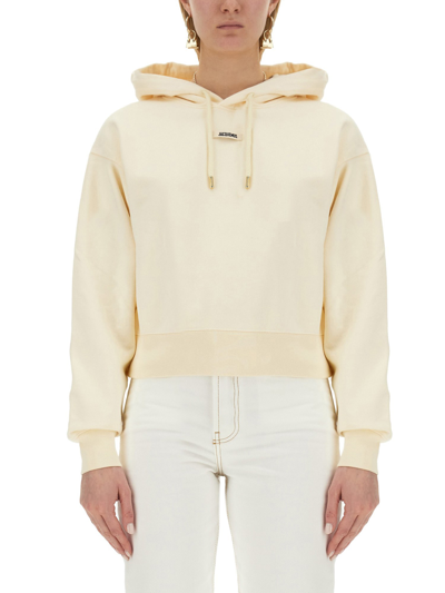 Jacquemus Sweatshirt With Logo In Beige