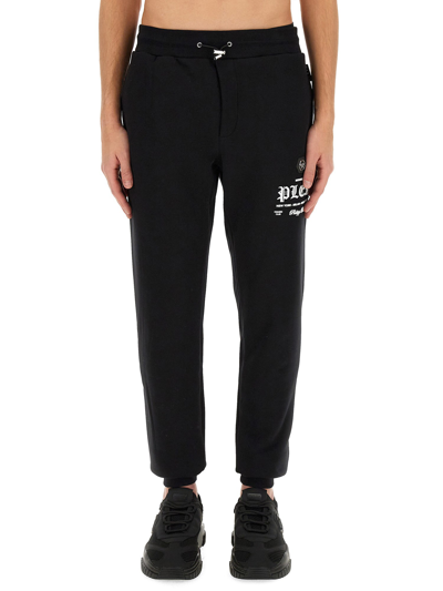 Philipp Plein Logo-print Track Pants In Black