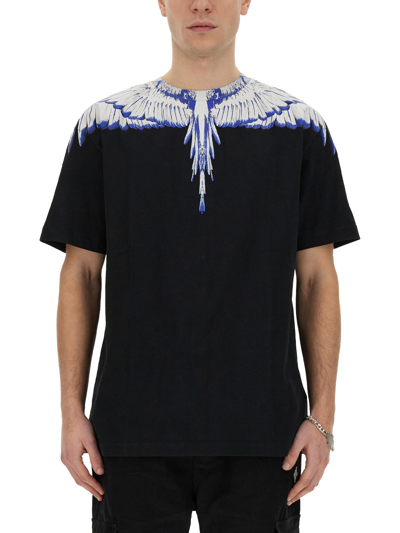MARCELO BURLON COUNTY OF MILAN T-SHIRT WITH "ICON WINGS" PRINT