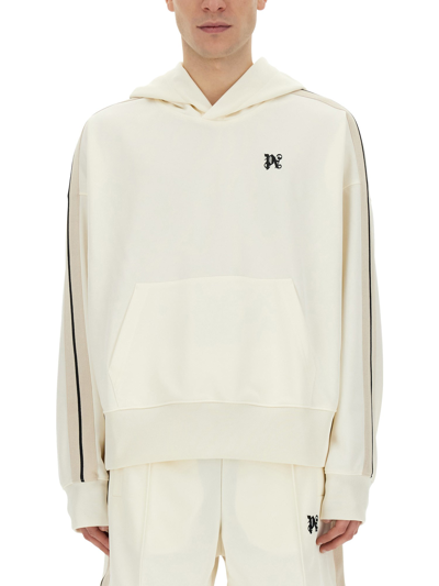 Palm Angels Monogram Sweatshirt In White