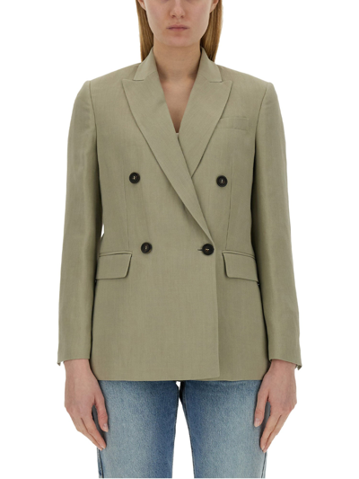 Brunello Cucinelli Twill Jacket In Green