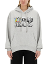 Moschino Jeans Sweatshirt With Logo In Grey