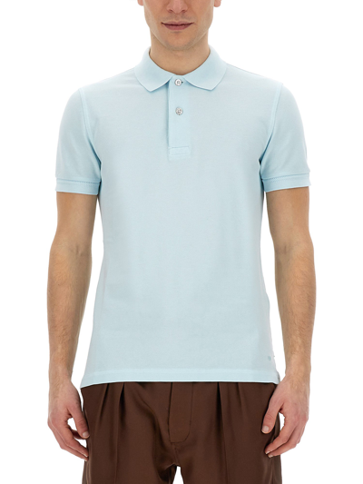 Tom Ford Regular Fit Polo Shirt In Blue