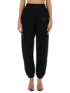 Alexander Wang T T By Alexander Wang Jogging Pants With Logo In Black