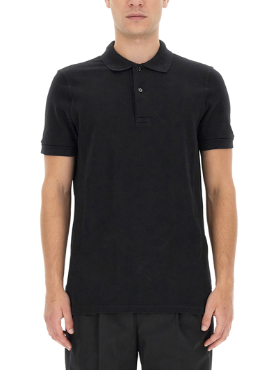 Tom Ford Regular Fit Polo Shirt In Black