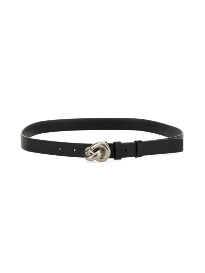 Bottega Veneta "knot" Belt In Black