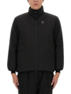 South2 West8 Padded Jacket With High Collar In Black
