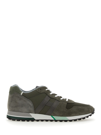 Hogan Trainers  H383 Polychrome In Khaki