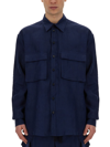 Dolce & Gabbana Shirt With Pockets In Blue