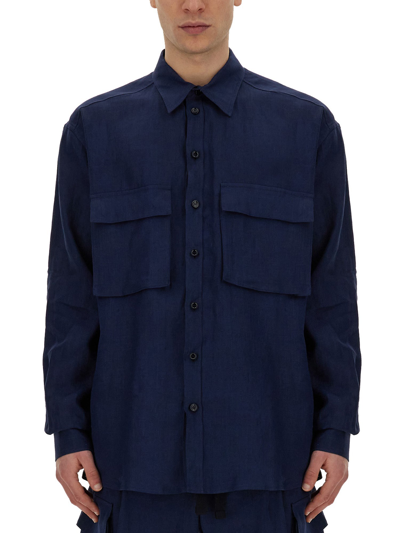 Dolce & Gabbana Shirt With Pockets In Blue