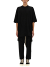 Rick Owens Drkshdw Mens Black Jumbo Short-sleeve Cotton T-shirt Xs In Black