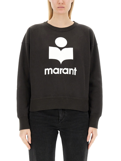 Marant Etoile Mobyli Cotton-blend Sweatshirt In Black