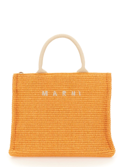 MARNI SMALL RAFFIA TOTE BAG