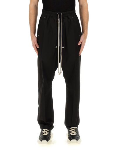 Rick Owens Cotton Pants In Black