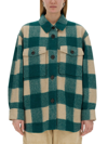 Isabel Marant Étoile Harveli Checked Jacket In Green