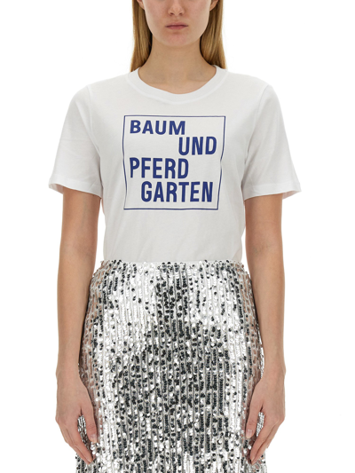 Baum Und Pferdgarten T-shirt With Print In White