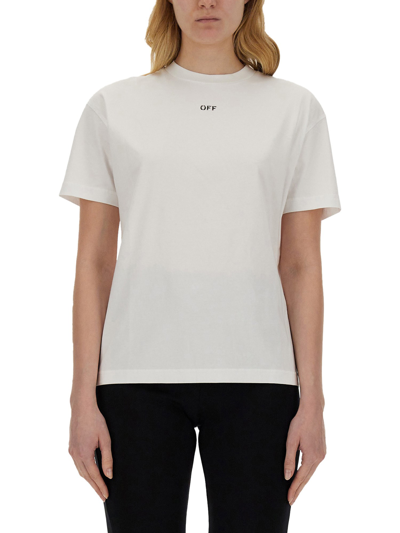 Off-white T-shirt With Logo In White