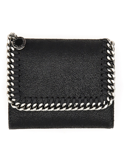 Stella Mccartney Small Falabella Wallet In Black