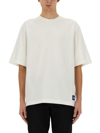 Burberry White Crewneck T-shirt With Equestrain Knight Patch In Cotton Man In White