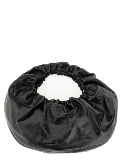 Alexander Wang Small Crescent Leather Bag In Black