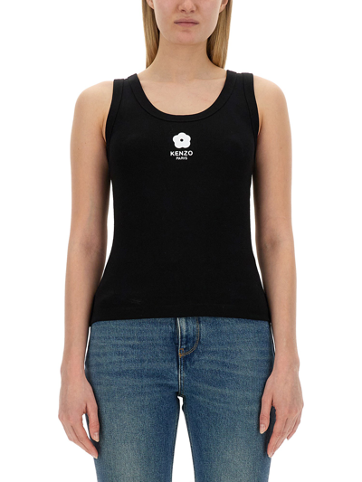 Kenzo Tops With Logo In Black
