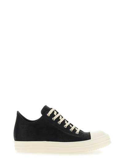 RICK OWENS LEATHER SNEAKER