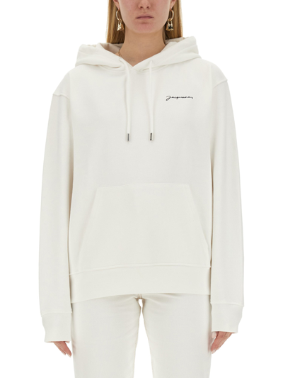 Jacquemus Sweatshirt With Logo In White