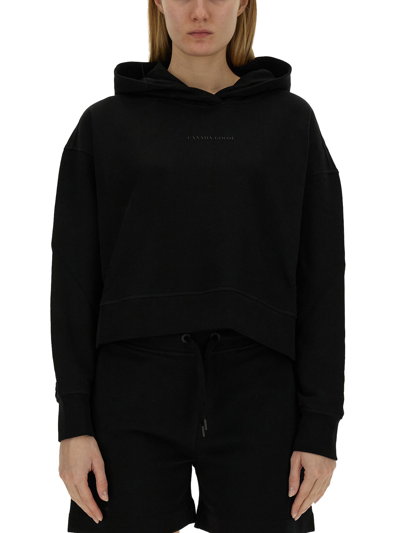 Canada Goose Hoodie In Black