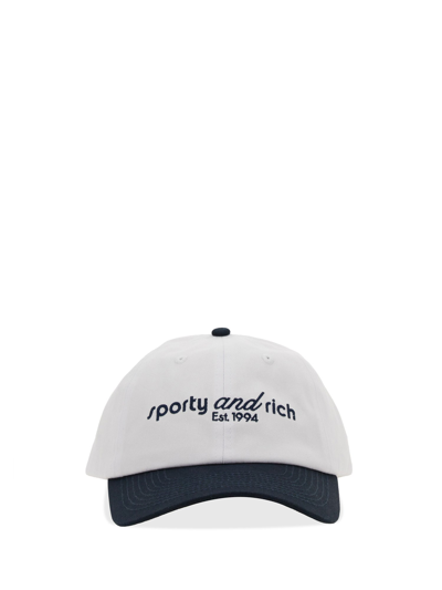 Sporty And Rich Baseball Cap In White