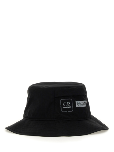 C.p. Company Nylon Hat In Black
