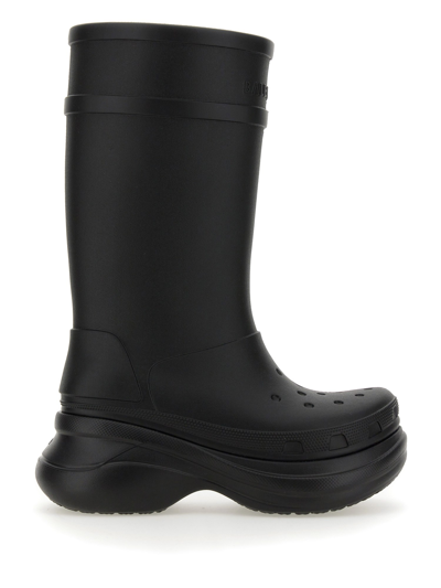 Balenciaga Crocs Boots In Black