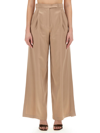 Max Mara Verbano Slim-fit Tailored Pants In Beige
